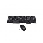 Qwerty Wireless Keyboard + Mouse - Black