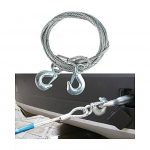 Câble De Traction Ceinture Pour Voitures Et Camions - Remorquage Câble Pour Grue - 4m - 2t - Gris Argent