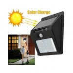 Lampe Murale A Détecteur De Mouvement PIR à énergie solaire N11 - Noir
