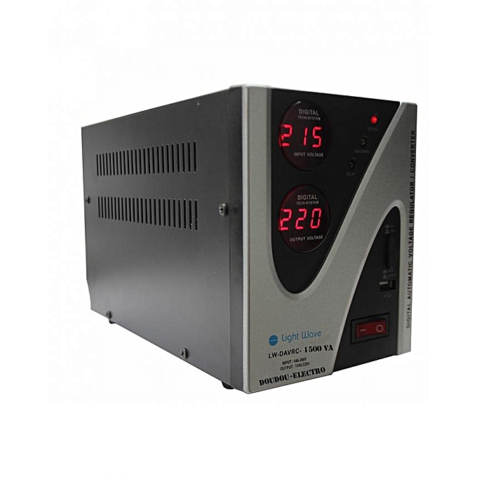 R gulateur De Tension LW 1500VA Sortie USB Noir Doudou Express