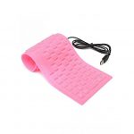Clavier Flexible Français - Rose