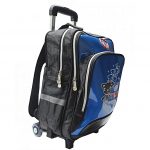 Sac à Dos Avec Roulettes 2 en 1 - Noir Et Bleu