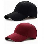 Casquette - 2 Pièces - Noir Et Rouge