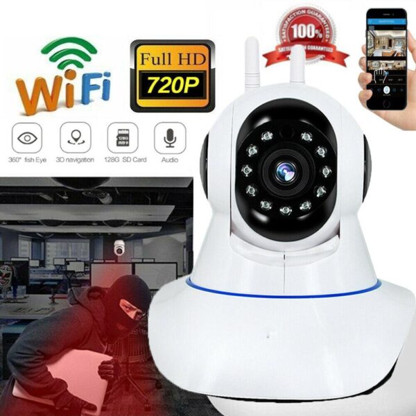 Caméra WIFI 1080P ONVIF P2P IP de sécurité sans fil IR avec vision nocturne HD de nuit – Image 5