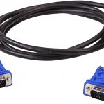 câble VGA de 15 broches mâle à mâle pour PC, ordinateur portable, moniteur, TV LCD / LED, projecteur à 1,5 mètres
