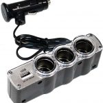 Multiprise Allume Cigare 3 Sorties Voiture 12V/24V