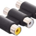 Adaptateur/coupleur 3RCA femelle vers 3RCA femelle