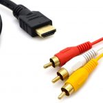 HDMI vers RCA câble 1.5 m HDMI mâle vers 3RCA vidéo audio AV Component câble adaptateur convertisseur pour HDTV DVD de PC et la plupart des projecteurs LCD (ne pas pour PS4)