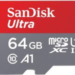 Carte Mémoire microSDXC SanDisk Ultra 64GB + Adaptateur SD. Vitesse de Lecture Allant jusqu'à 100MB/S, Classe 10, U1, homologuée A1