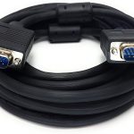 5m Câble VGA/SVGA vers VGA/SVGA Mâle vers Mâle (15 Broches) pour Moniteurs, Projecteurs, PC, Ordinateurs Portables, Téléviseurs HD, Caisse Enregistreuse, etc