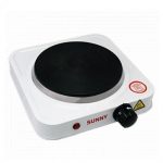 Plaque Chauffante électrique à foyer unique - Blanc et Noir