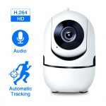 HD 1080P Cloud sans Fil IP Camera Intelligent Auto Tracking Surveillance de Sécurité Domestique Caméra WiFi EU Plug Blanc