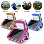 Power Bank + Chargeur Solaire avec Deux Entrées Charge 30 000 mAh