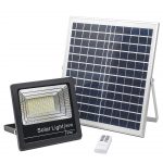 Lampe Solaire Extérieur 80W, Projecteur LED Solaire 4000K, Spot Solaire 120 LEDs, Eclairage Solaire Plus Brillante 3000 LM, IP66