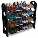 Range-Chaussures - 4 Niveaux - 64 x 20 x 64 cm