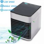 Refroidisseur d'air personnel Artic Air, climatiseur portable, mini refroidisseur d'air évaporatif USB, humidificateur, purificateur à 3 vitesses et mode de sommeil ultra silencieux pour les bureaux à l'extérieur