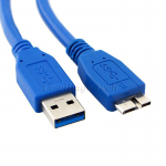 USB 3.0 A mâle AM to Micro B USB 3.0 Micro B mâle USB3.0 câble en bleu