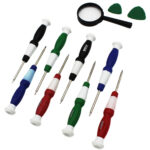 Kit d'outils de réparation mobile Sky Blue 11 en 1 | Multicolore