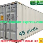 Container high cube pallet wide 45 pieds occasion dernier voyage