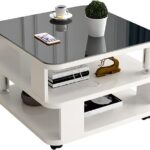 Mini Table basse avec espace de rangement pour salon, chambre à coucher et salle à manger