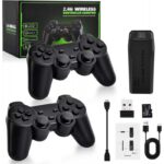 Console de jeu vidéo rétro avec plus de 20000 jeux intégrés, contrôleur sans fil, manette de jeu, lecteur de jeu, 64G, 4K, TV Game Stick, 2.4G