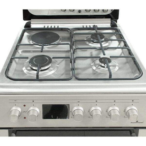 Cuisinière Gaz - SUPER FLAME - PREMIUM - SFKI6310GAZG - 3 Feux + 1 Plaque Electrique et Grill - 60 x 60 Automatique Toutes Options - INOX – Image 3