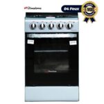 Cuisinière à gaz 4 feux - Binatone - Allumage automatique - 50 x 50 cm - Gris