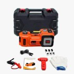 Kit de cric de voiture électrique 3 en 1 12V, 5 tonnes, clé à chocs électrique, compresseur avec lumière LED, outil de cric Portable pour voiture