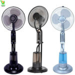ventilateur sur pied de refroidissement oscillant à hauteur réglable avec 3 vitesses de refroidissement, grand réservoir d'eau de 3,2 L