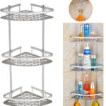 Étagère de douche d'angle de salle de bain 3 niveaux