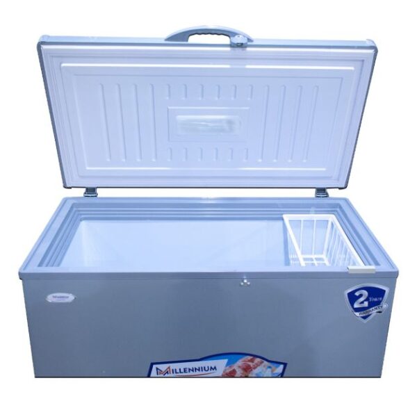 Congélateur Coffre à un Battant - MILLENNIUM-CF-360SLV - No Frost - 258 Litres - Gris – Image 2