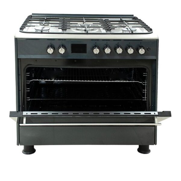 Cuisinière à Gaz - SUPER FLAME - Full option - 5 Feux - 60 x 90 cm - SF-FG9502GBZX - Grand four - Avec panneau de commande numérique – Image 3