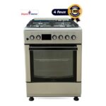 Cuisinière à Gaz - SUPER FLAME - toutes options - 4 Feux - 60 x 60 cm - SF-FF6402GBZG - Avec panneau de commande numérique - Inox
