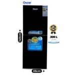 Réfrigérateur Double Battant - OSCAR - 300 Litres - OSC 300MB - Classe climatique ST/T - Consommation énergétique A+ - Gris