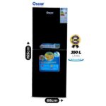 Réfrigérateur Double Battant - OSCAR - 350 Litres - OSC 350MB - Classe climatique ST/T - Noir