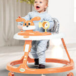 Trotteur d'activités pour bébé avec barre de jouets musicaux