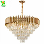 Lustre à pampille de luxe en métal et cristal 40cm-55000 frs , 50cm- 65000 frs , 60cm- 85000 frs