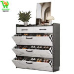 Meuble à chaussures Meuble à chaussures étroit et autonome