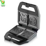 Mini machine à beignets électrique antiadhésive à 2 trous