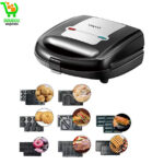 Machine à beignets multifonctionnelle 8 en 1 Toaster Grill Panini Waffle Breakfast Electric Sandwich Maker