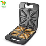 Appareil à Sandwich XXL pour 4 Sandwichs 1400W, Revêtement Antiadhérant, Chauffage Rapide, Contrôle Automatique de la Température, Indicateur LED, Stockage Vertical, 0% BPA