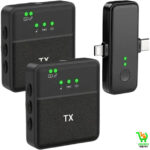 Microphone double sans fil multifonction 3-EN-1 2,4G - SX31 - (Noir)