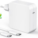 Chargeur Mac Book 67W Double Chargeur USB C 65W avec MacBook Air 2020/2019/2018, MacBook Pro 13 14 15 16 Pouces, iPad Pro 12,9/11 Pouces, iPad air 5/4, Chargeur Rapide USB C avec Câble 2M/6.6FT