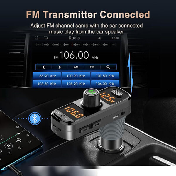 Transmetteur FM Bluetooth pour voiture – Image 2