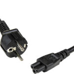 Cordon d'Alimentation pour PC Portable, 1m, Schuko UE à C5, 2.5A 250V, 18AWG,