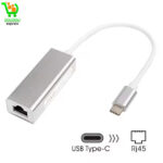 Adaptateur USB C vers Ethernet, adaptateur réseau LAN Gigabit Ethernet Seminer Type-C vers RJ45 compatible avec MacBook Pro 2019/2018/2017, MacBook Air et plus