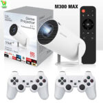 Projecteur de jeux M300 Max, 4K DLP, HDMI, blanc, plus de 20 000 jeux, pour le cinéma maison et les divertissements en plein air