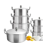 Lot de 7 Marmites Aluminium -Neuve