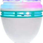 Ampoule LED à Changement de Couleur Rotatif E27, Ampoule Disco RVB à Lumière Stroboscopique Multicolore pour Fête, Club, Bar, Scène