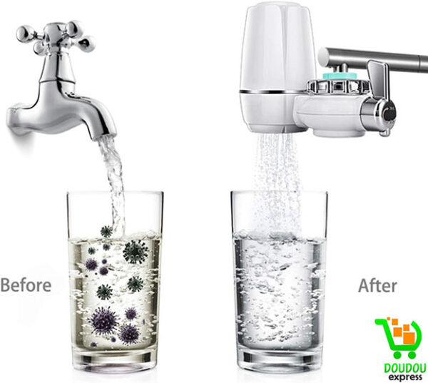 Purificateur d'eau pour robinet, robinet de cuisine, filtre en céramique, élimine les impuretés de l'eau, la rouille et les bactéries – Image 3